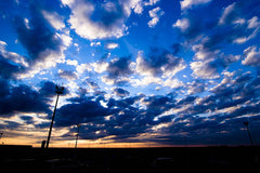 The sky at the Budapest Airport - digital print or file